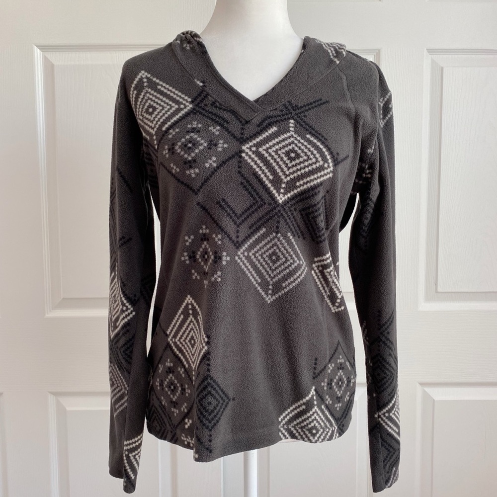 Columbia Gray Snowflake Fleece Hoodie